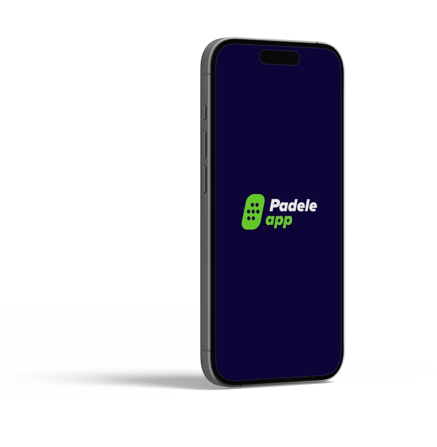Logo padeleapp en el móvil